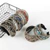 1PC Hollow Lace Flowers for Women Girls Sequins Bezel Headdress Wide Edge Fashion Headband Hair Hoop with Tooth