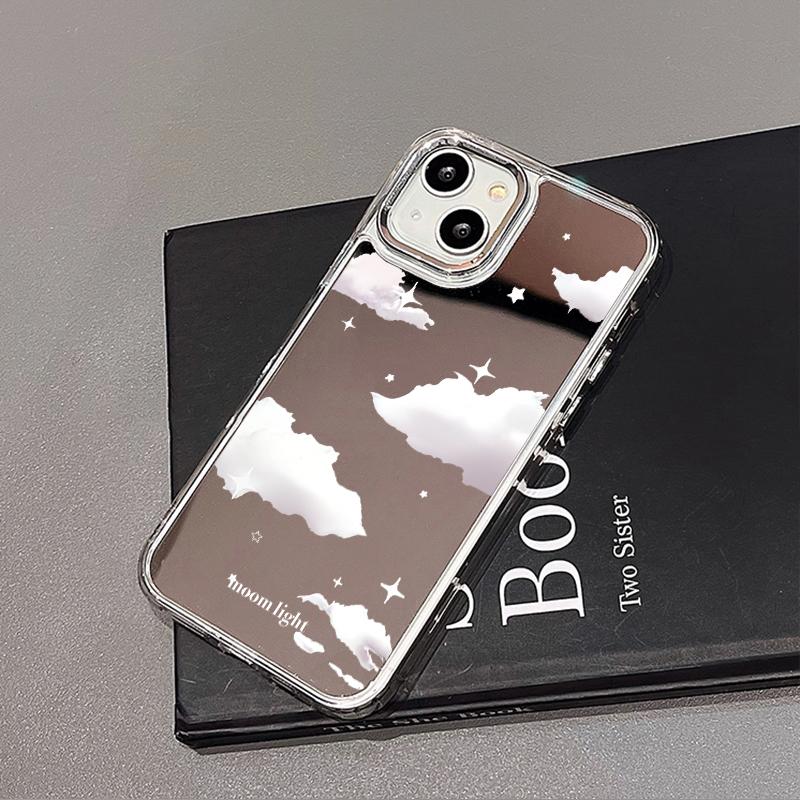 Handyhüllen für iPhone 11 13 XR 15 Pro Max 12 14 Pro Max Hülle iPhone 16 XS Max Spiegel Schutzhülle Mirror Exquisite Cartoon Wasserdicht