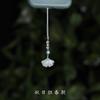 Kawaii Classic China Phone Charms Handmade DIY Beaded Women Leaf Pendant Chain For iPhone11 Key Bag Airpods Accessories