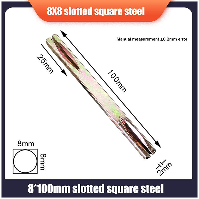 1Pcs Door Window Handles Galvanised Square Spindles Door Lock Transmission Rod Square Axis Square Strip Door Shaft Accessories