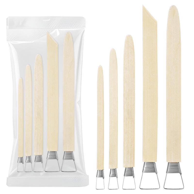 Bamboo Toothed Scraper for Fine Carving, Clay Sculpting, Pottery Finishing, and Sculpture Knife Tool.