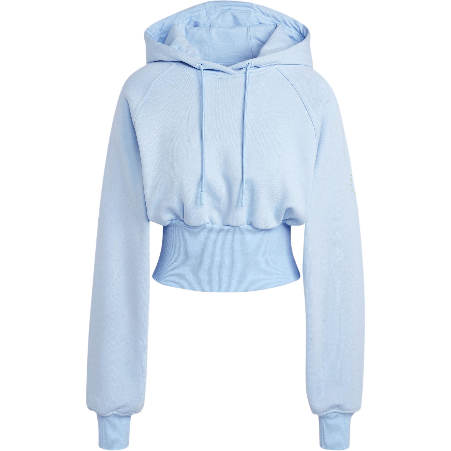 adidas by Stella McCartney Women s Cropped Hoodie Light Blue Women IW6317 S