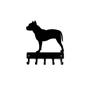 Pit Bull Terrier Dog - Key Hooks & Keychain Holder 9inch Metal Wall Art Nine Inch Wall Art Pit Bull Terrier Key Holder