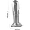 Mobestech 2 Pcs Partition Bracket Feet Toilet Partition Feet Stainless Steel Partition Feet Foot Support Brace Wall Mount Holder Toilet Partition