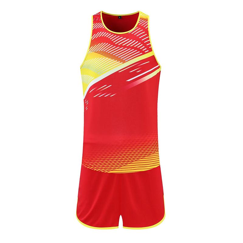 Unisex Quick-Dry Sweat-Wicking Track and Field Training Uniform Set
