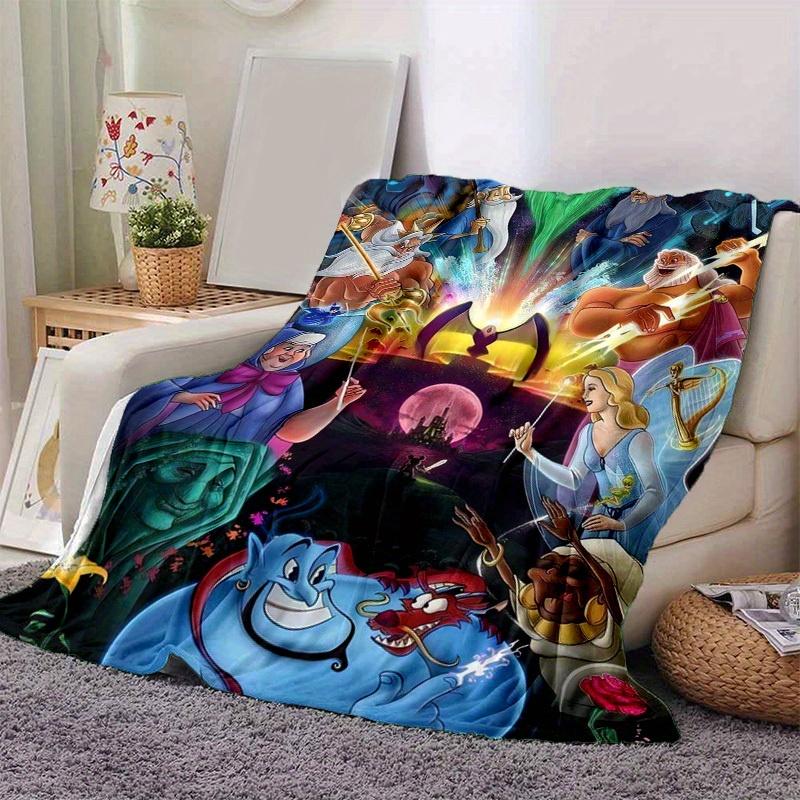 

1pc Disney Magical Characters Throw Blanket Perfect for Home Decor, Couch Cover, Outdoor Use, Gifts, Travel 80cmx120cm