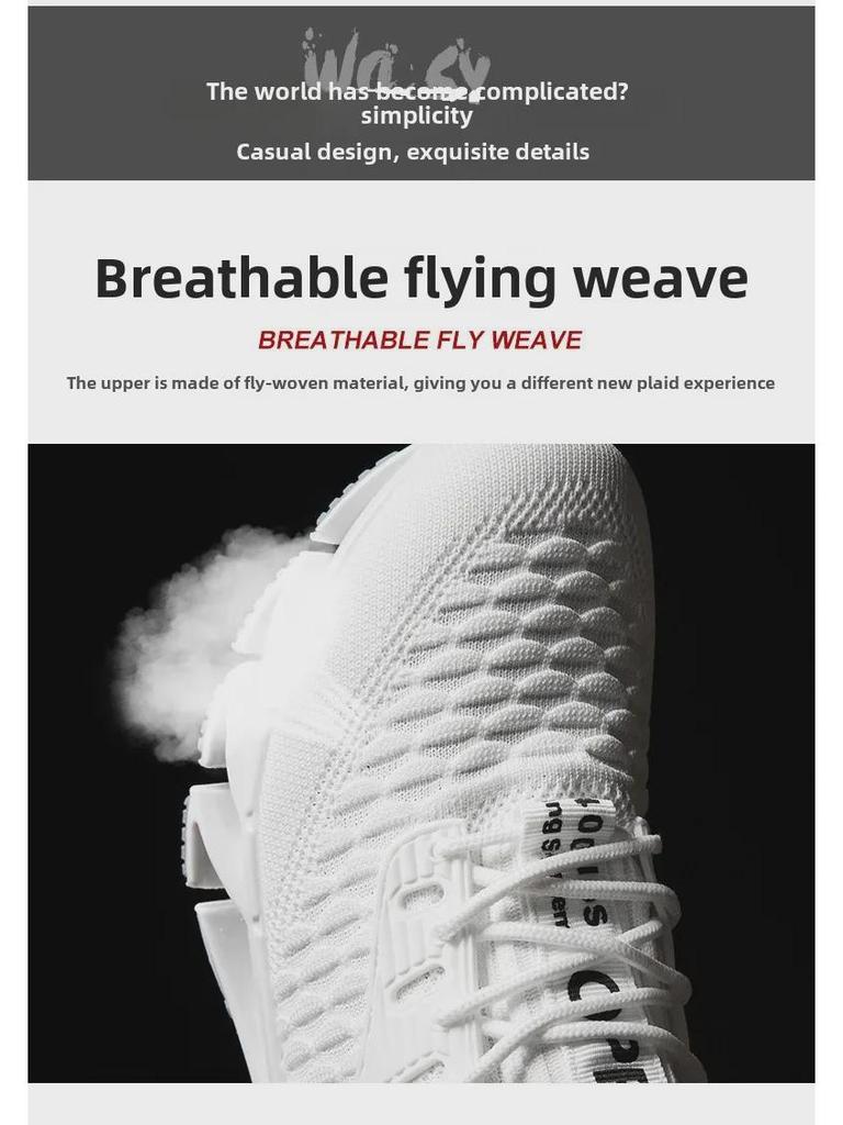 2025 Men's Autumn Breathable Casual Blade Fish Scale Knit Shoes