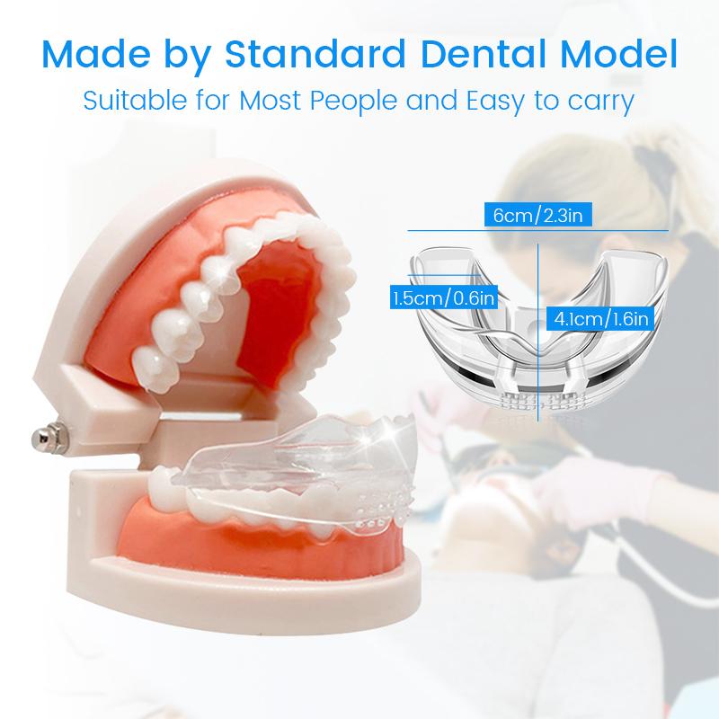 3 Fasi Apparecchi Ortodontici Dentali Mantenitore per Denti Paradenti per Bruxismo Raddrizzatore per Denti Dispositivo Anti-Russamento Stop Sonno 3