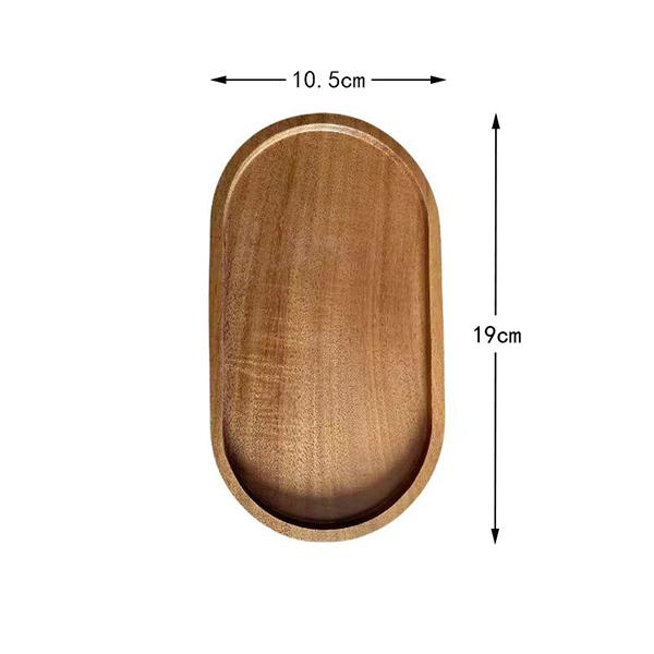 Dishes Plates Customized Wood Service Tray Plate Wooden Coffee Snack Fruit Tea Cake Plate for Home Display Tray
