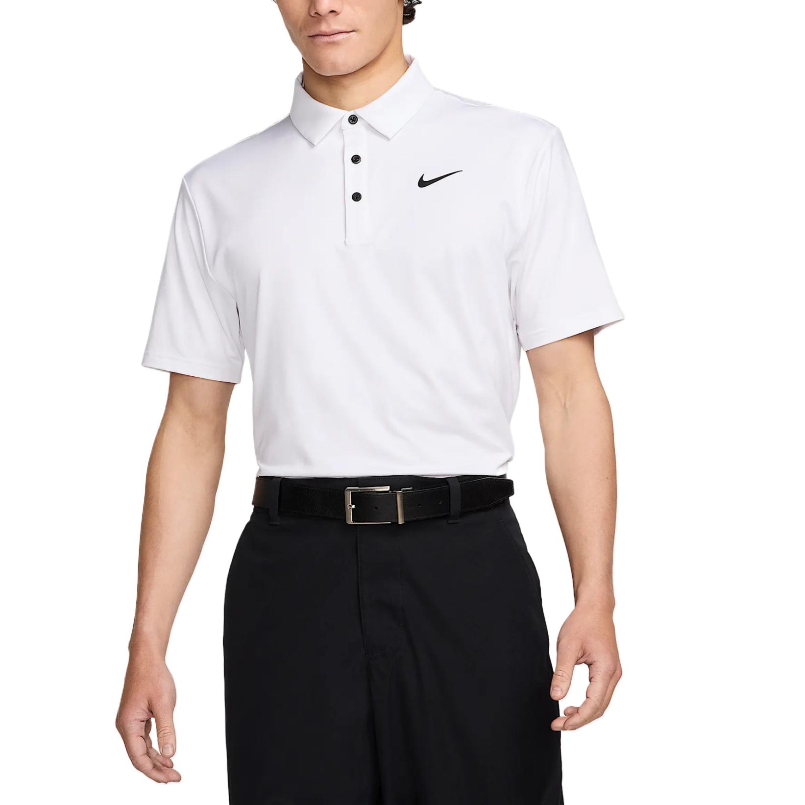 

Nike Lightweight Breathable Knitted Comfortable Short Sleeve Polo Shirt Men tops White FZ7482-100 L