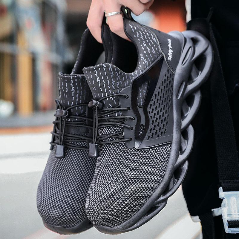Holfredterse Newest Salest Men'S Deodorant Work  Steel Toe Boots Sneakers Puncture Proof Boots  Shoes Industrial 1688-709