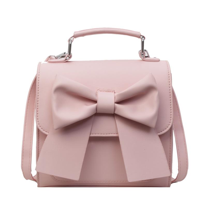 Backpack women's new texture niche design portable bow schoolbag lightweight travel backpack