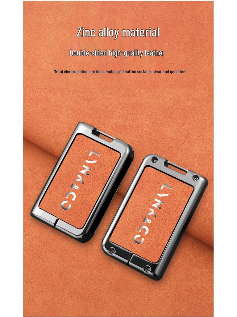 Lynk & Co 03 Schlüsselhülle für Advanced Hatchback mit Herren-Emp-Tasche, Schale und Schnalle