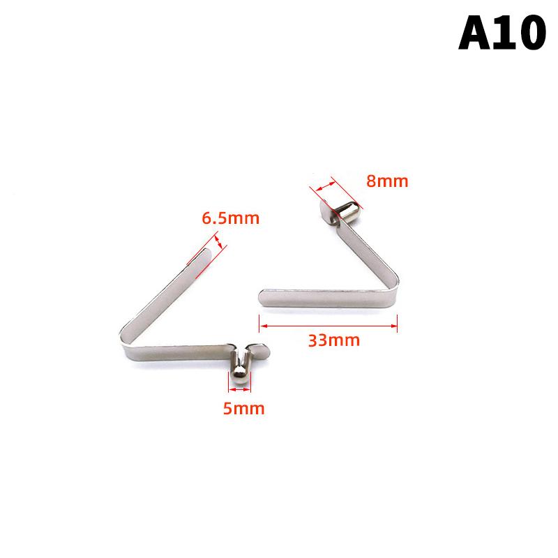 10 Bucăți Blocare V Snapshot Placă Paletă Caiac Stâlp Cort Buton Simplu/Dublu Clips cu Arc de Poziționare Flocat 3-5Mm