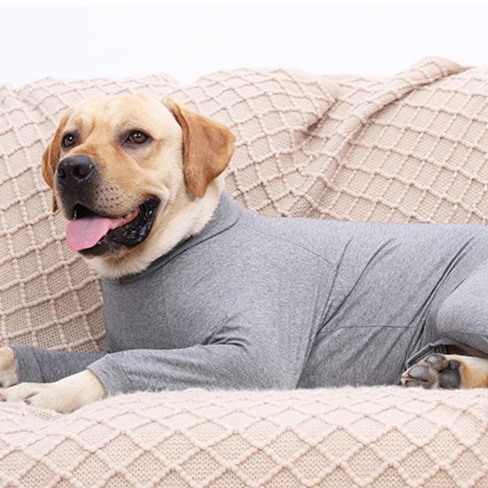 Dog Weaning Suit Elastic Wound Recovery Cotton Four-legged Pet Postpartum Cloth Bodysuit for Puppy