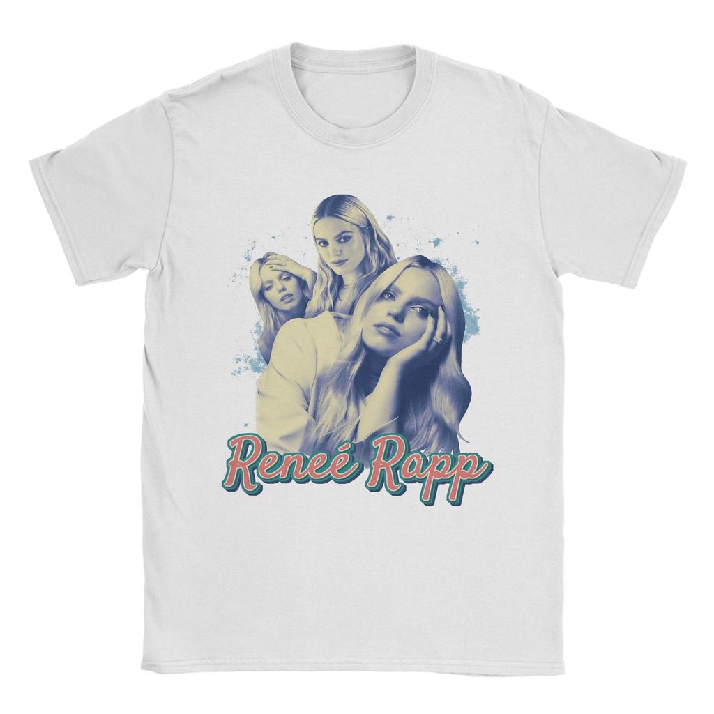 Funny Renee Rapp Vintage 90s TShirt Unisex O Neck 100 Cotton T Shirt Short Sleeve Tees Gift Idea Clothing