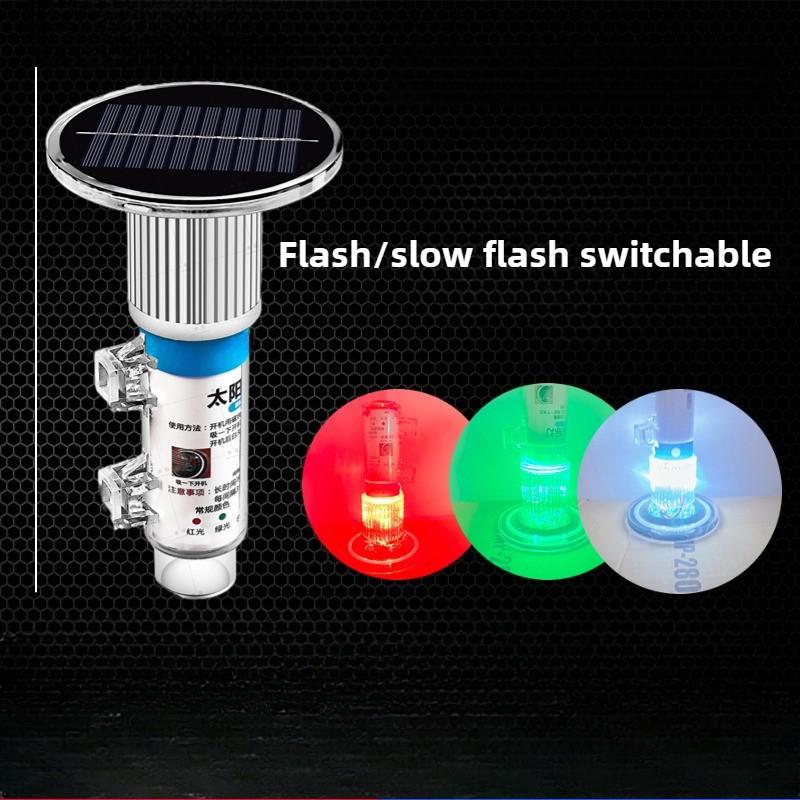 Wasserdichte solare Signalleuchte, Schiffs mast, Meeresboje, Fischernetzsignal, Outdoor-Nachtwarnung, Yacht-Signalleuchte