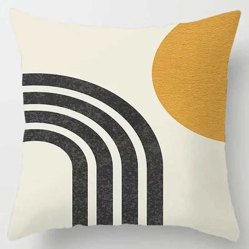 Home Office Decorative Pillow Bedroom Sofa Car Cushion Cover Abstract Line Pattern Series Throw Pillow