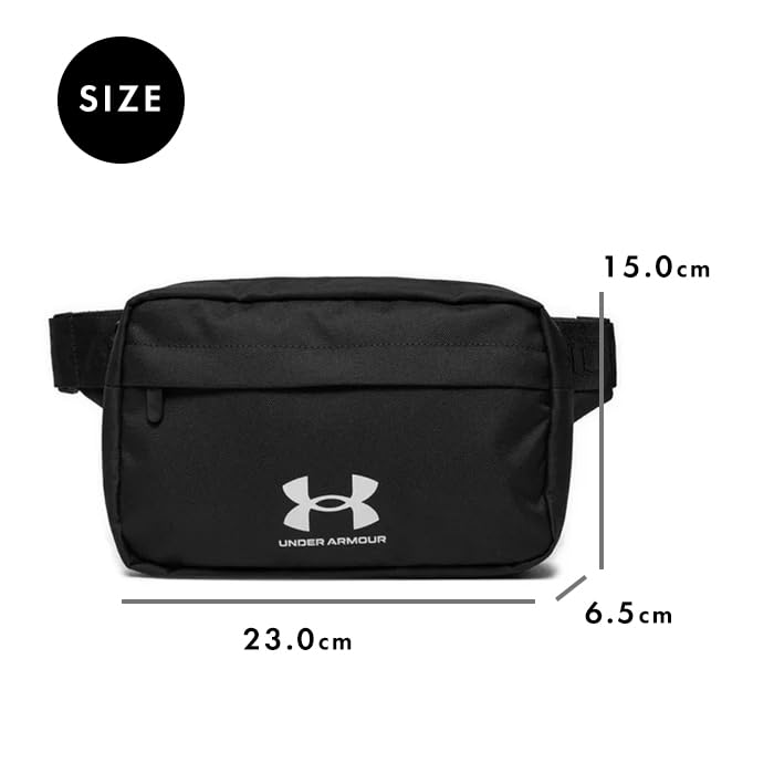 Under Armor Loudon Lite Waist Bag Crossbody Back UA Loudon Lite WB Xbody UNDER ARMOR (Black (001), ONESIZE) [Item]