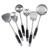 6/7Pcs Kitchen Utensil Set 304 Stainless Steel Cooking Tools with Wooden Handle, Turner Soup Spoon Strainer Pasta Server
