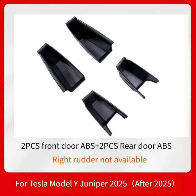 Door Side Storage Box for Tesla Model 3 -2025/Model Y -2025 Armrest Phone Container Door Organizer Handle Pocket Tray