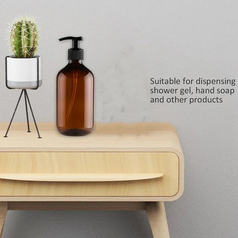 Travel Dispenser Bottle Container for Soap, Shower Gel, Makeup and Bathroom Liquid Shampoo, 500Ml Pump Bottle