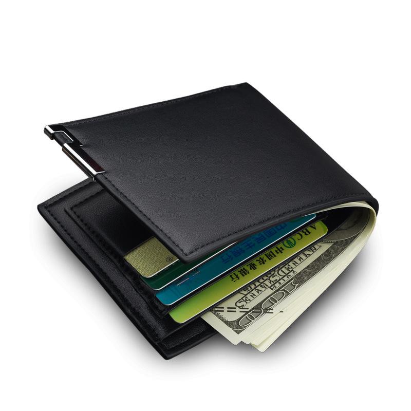 New Men's Wallet Short Multi-function Fashion Casual Draw Card Wallets Card Holders For Men Cardholder Bags Purse