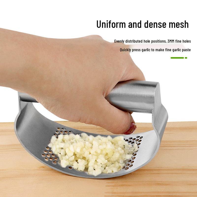 Stainless Steel Garlic Press and Mincer - Essential Kitchen Tool
