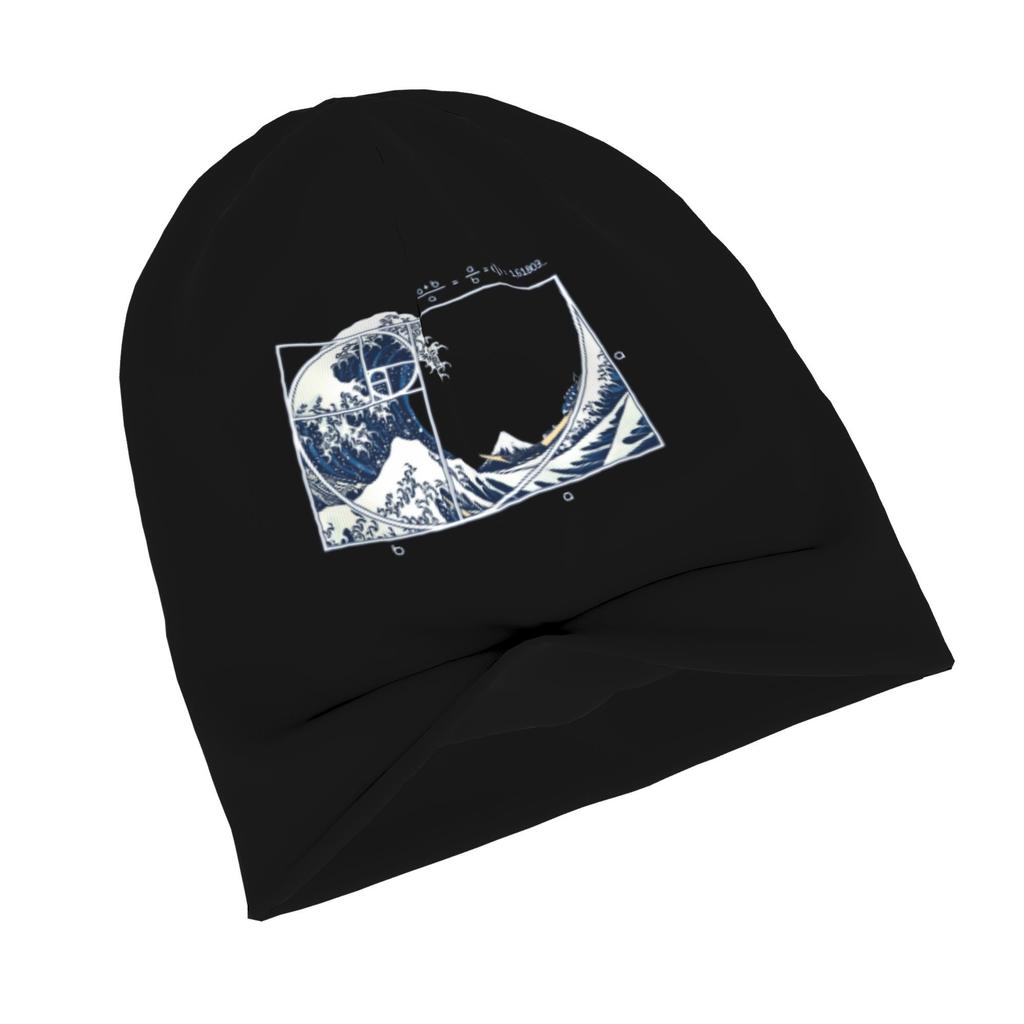 The Great Fibonacci Wave Modern Adult Beanie Designed to with Laid-Back Street Style Or Elevate Easy Outfits with Understated Edge