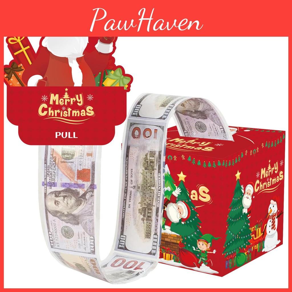 Santa Inspired Christmas Gift Box Holiday Celebration Party Supplies Decoration