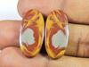 22Cts. Natural Noreena Jasper (13mm X 26mm each) Oval Cabochon Match Pair SK-2730