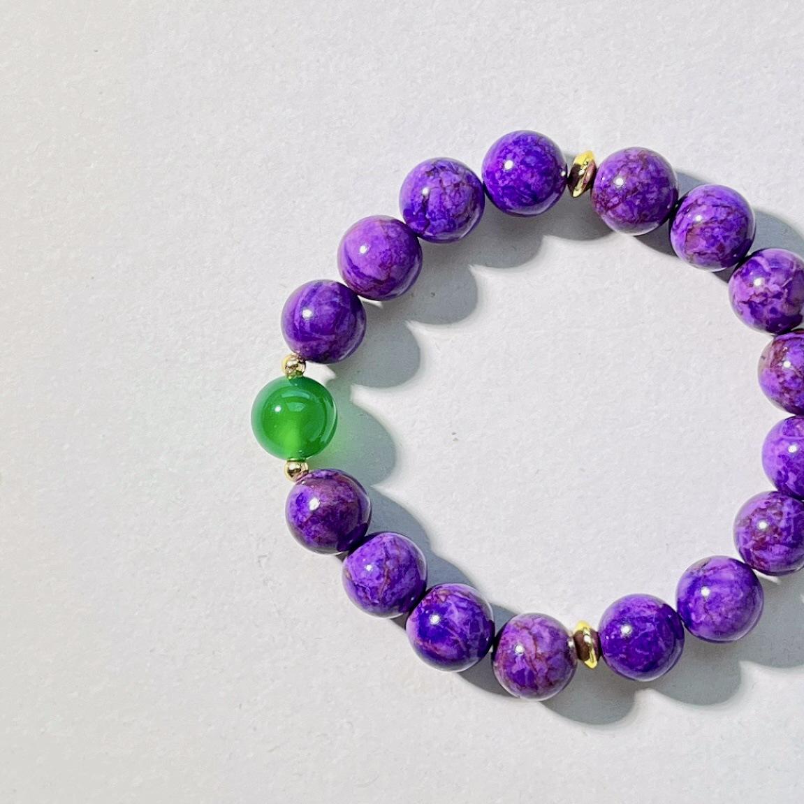 10Mm Shujulai Color Quartz Rock Design Bracelet Bracelet.