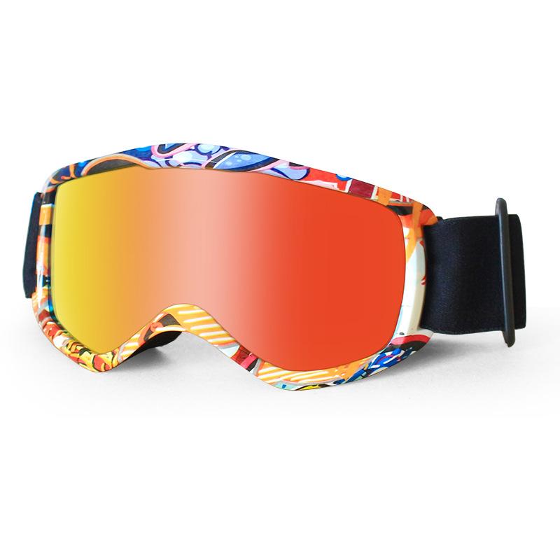 Lunettes de ski pour enfants avec protection anti-buée double couche5-14Lunettes de ski pour enfants haute définition anti-neige et coupe-vent