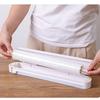 Punch-free Fixing Food Wrap Dispenser Cutter Foil Cling Film Dispenser Plastic Cling Film Cutting Box Kitchen Tool