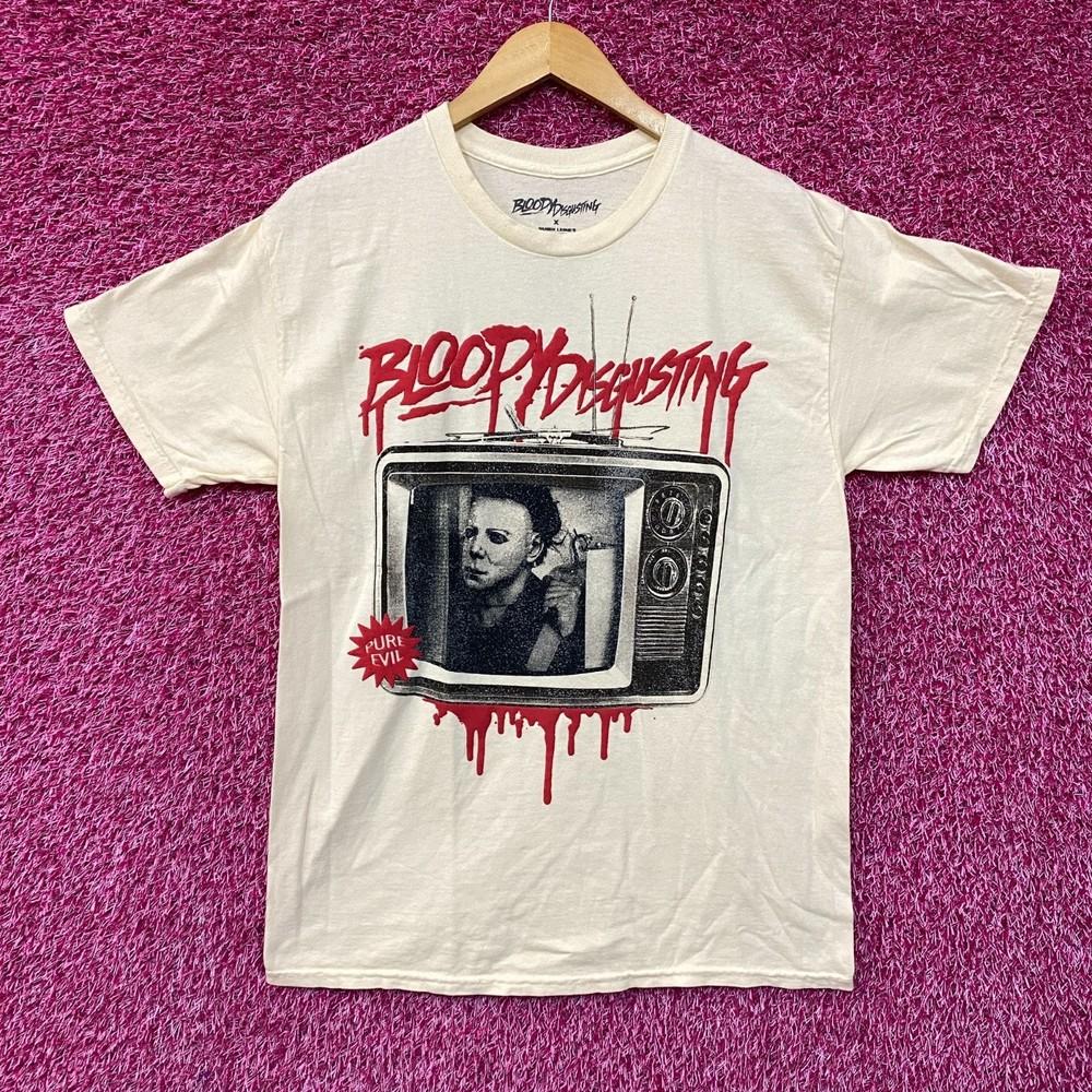 Bloody Disgusting x Michael Myers Double Sided Horror TShirt large Unisex T-Shirt XXL