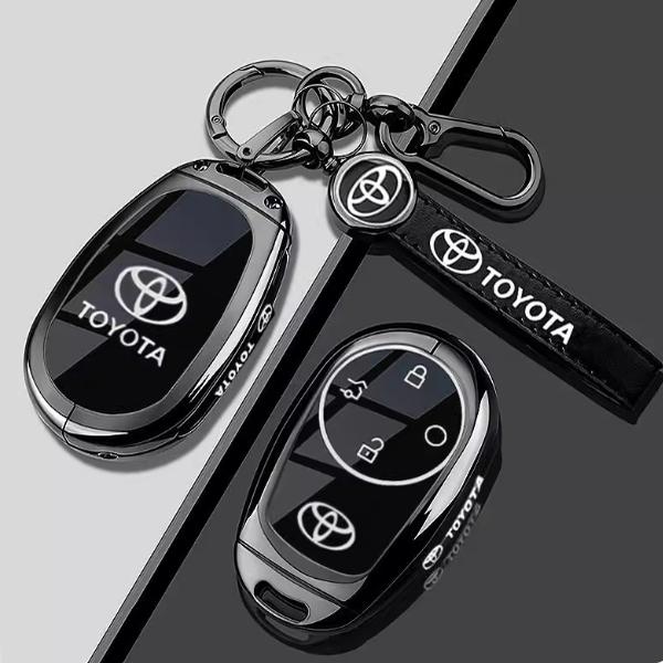 ABU3 Zinc Alloy Leather Car Key Case Cover for Toyota bZ3X Bózhì 3X Platinum 3X 2025 Air_Pro_max Interior Keychain Accessories