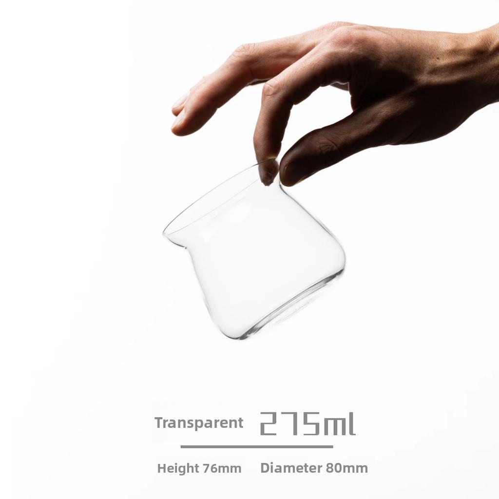 175ml 275ml Tazza per Degustazione Caffè Versato a Mano Odore Sapore Tazza Vetro Resistente al Calore Caraffa da Condivisione Trasparente Stile Europeo Texture De...