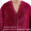 Couple's Thickened Flannel Robe - Men's Plus Size & Women's Coral Fleece