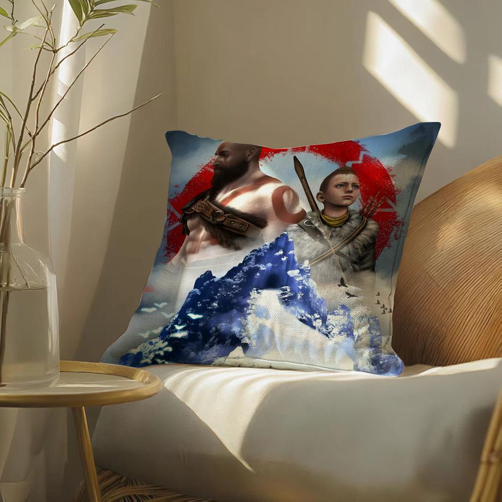 Gameg-Godofwarragnarok Pillow Case Pillowcase, Double-Sided Printed, Sofa Cushion, Bedroom Headboard