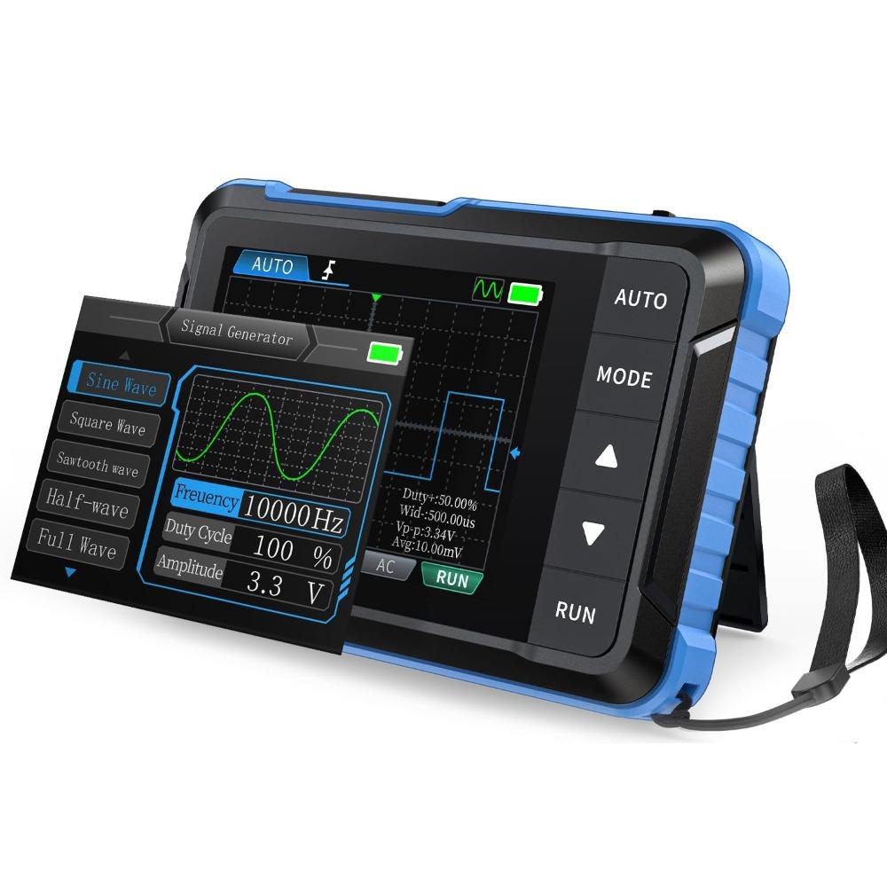 2-in-1 Handheld Oscilloscope/DDS Signal Generator, Digital Portable Automotive Oscilloscope, Equipped with 2.8-inch TFT Screen, 1MHz Bandwidth
