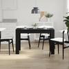 Masă de Dining Efect Stejar Negru 120 x 60 x 76 cm Lemn Prelucrat
