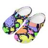 White EVA Clogs with Crescent Bat Print, Lightweight Slip On Garden Shoes, Breathable Beach Sandals, Indoor Outdoor Slippers for Men Women