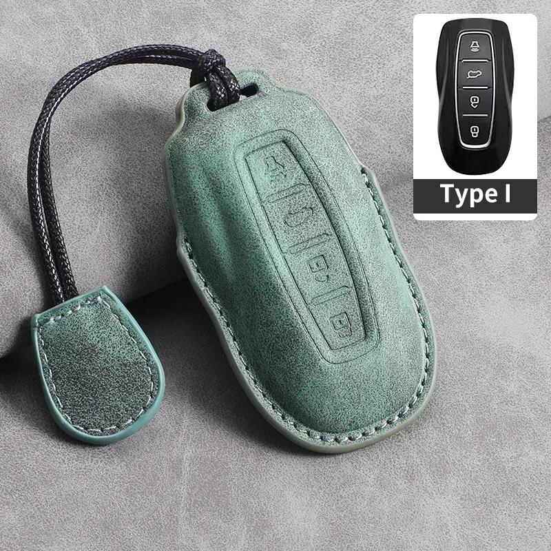 

4 Buttons Leather Car Remote Key Case Cover For Ford Tourneo Custom Equator Sport Equator For Jmc Territory Key Accessories