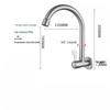 LANGZHIWEN 304 Stainless Steel Wall-Mounted Single Cold Faucet