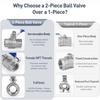 304 Stainless Steel Ball Valve Female Thread Stainless Steel Ball Valve  Water Gas Oil System
