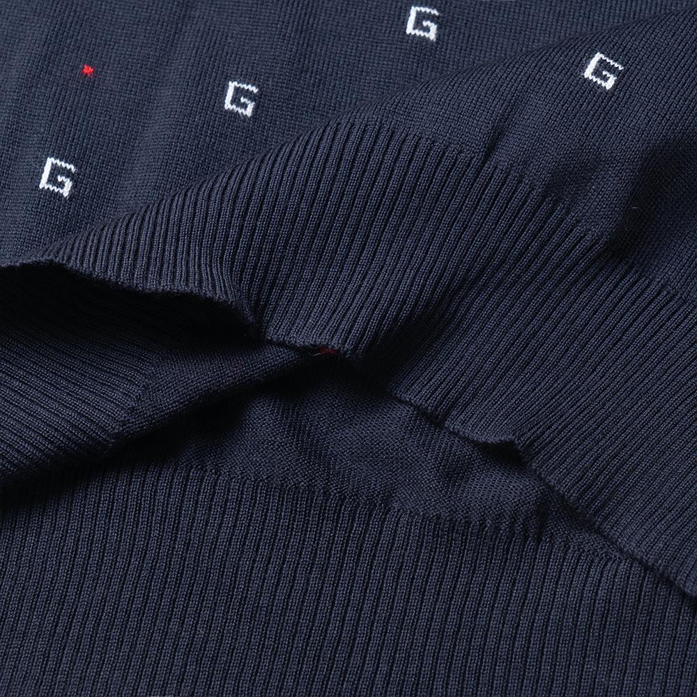 GUCCI Sweaters Men's Dark Blue Crew Neck Moderate Other 545628XKABL