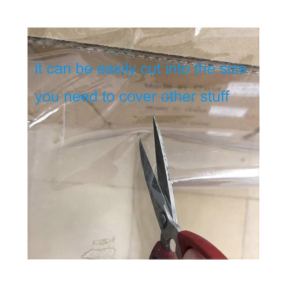 Clear Vinyl Tablecloth Protector Waterproof/ Oil-proof Plastic Square Transparent Sheet Table