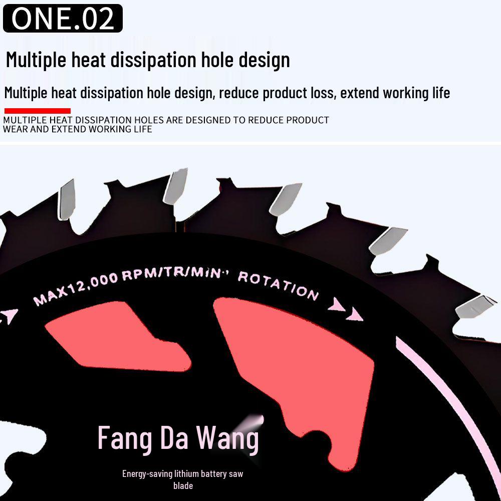 Fangdawang Energy-Saving Durable Saw Blade: Sharp, Non-Sticking, Non-Burning, Alloy Design for Efficient Woodworking.