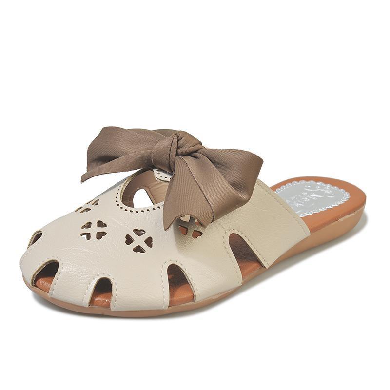 Slippers Women's Outer Wear 2025 Summer New Versatile Korean Version of Fashion Beach Shoes Flat Sandals Student Bag Head Half Drag