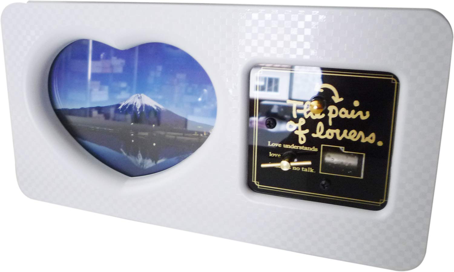 

Ikeda Design Accessories Photo Frame with Music Song Namie Amuro Music Heart Frame 68025 Box/White Title Hero